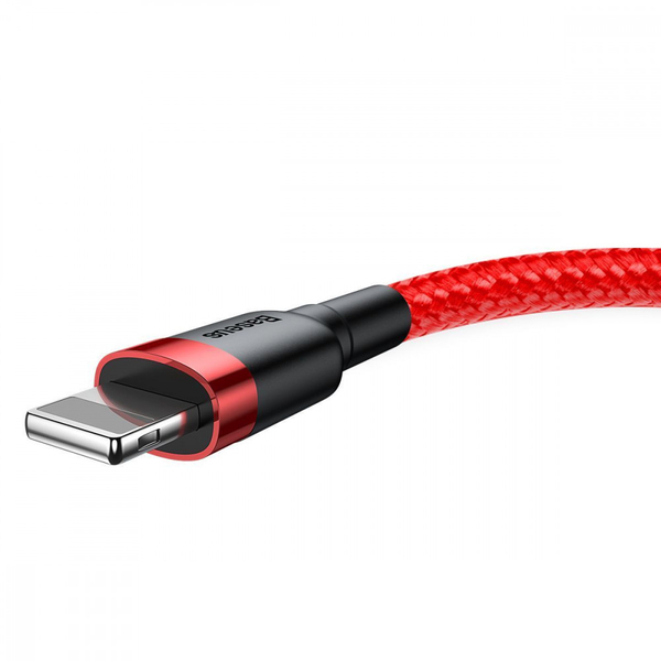 Кабель Baseus Cafule Lightning 2.4A (0.5m) Gray/black, изображение 8