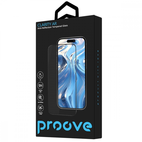 Захисне скло Proove Clarity AR iPhone 17 Pro Max Black, зображення 2