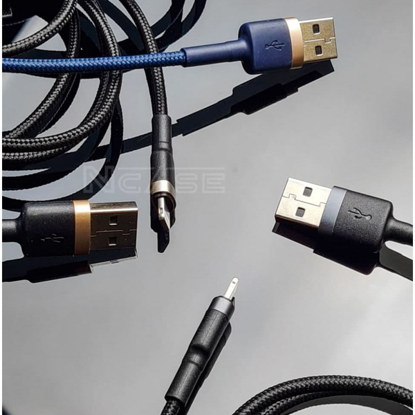 Кабель Baseus Cafule Lightning 1.5A (2m) Red/black, зображення 9
