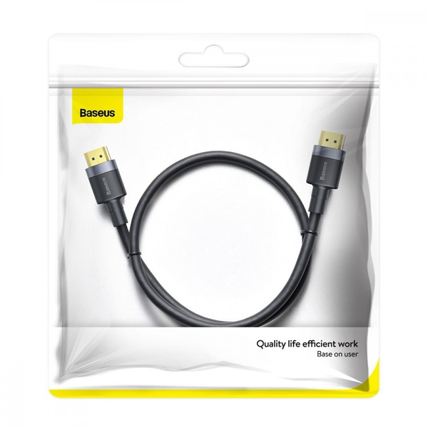 Кабель Baseus Cafule 4KHDMI Male To 4KHDMI Male (1m) Black, изображение 2