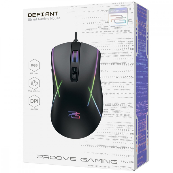 Дротова ігрова миша Proove Gaming Defiant White, изображение 2