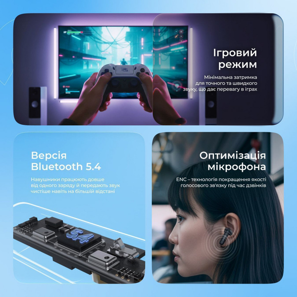 Бездротові навушники Proove Logic TWS (APP) Obsidian black, зображення 12