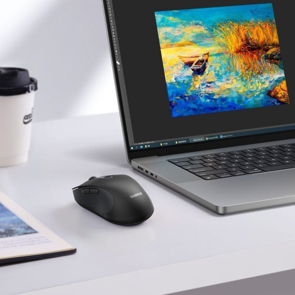 Бездротова Комп'ютерна Миша Baseus F02 Ergonomic Wireless Mouse (without Battery) White, зображення 19