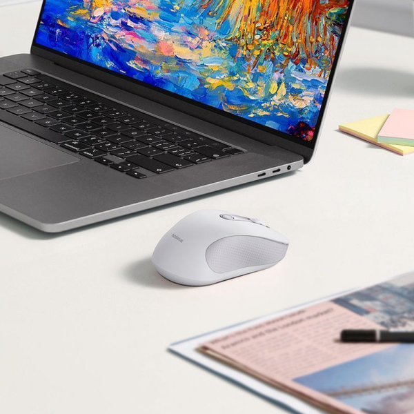 Бездротова Комп'ютерна Миша Baseus F02 Ergonomic Wireless Mouse (without Battery) White, изображение 7