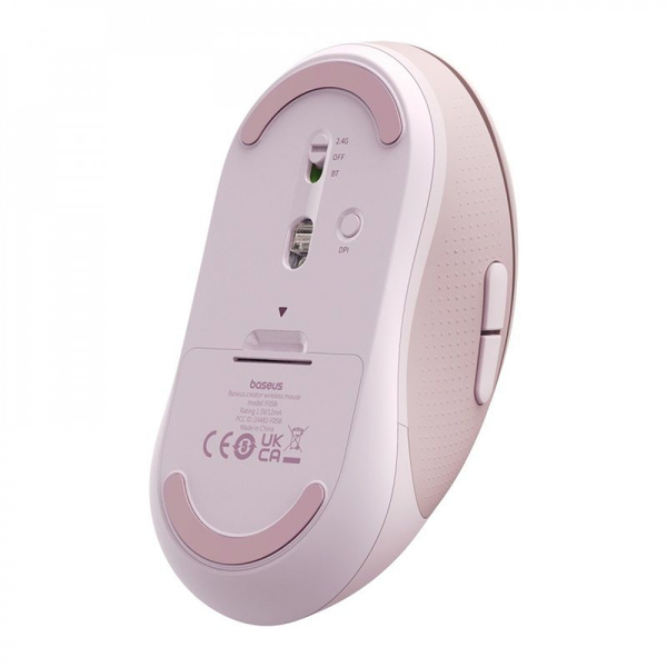 Бездротова Комп'ютерна Миша Baseus F02 Ergonomic Wireless Mouse (without Battery) White, изображение 9