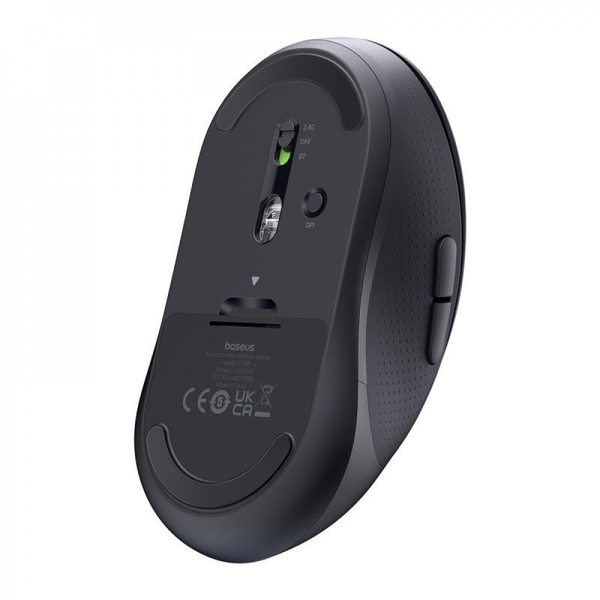 Бездротова Комп'ютерна Миша Baseus F02 Ergonomic Wireless Mouse (without Battery) White, зображення 16