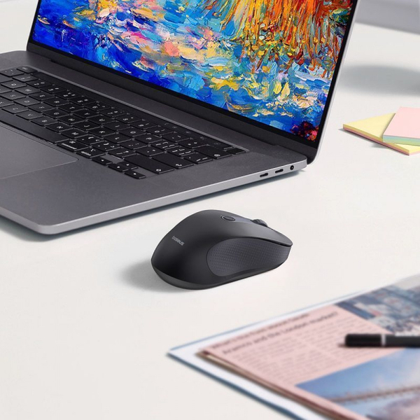 Бездротова Комп'ютерна Миша Baseus F02 Ergonomic Wireless Mouse (without Battery) White, изображение 21