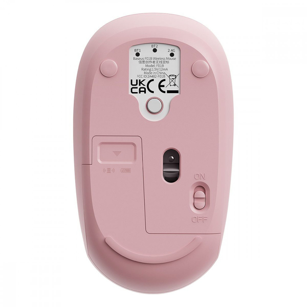 Бездротова Комп'ютерна Миша Baseus F01B Tri-Mode Purple, изображение 3