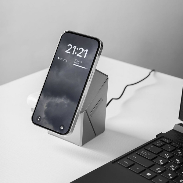 Бездротовий зарядний пристрій Proove Iron Hide 3 in 1 Qi2 Gray, зображення 12
