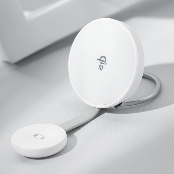 Бездротовий зарядний пристрій Proove Knocker 2 in 1 Qi2 White, изображение 11