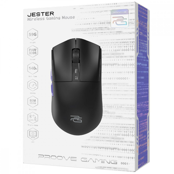 Бездротова ігрова миша Proove Gaming Jester 8K White, изображение 2