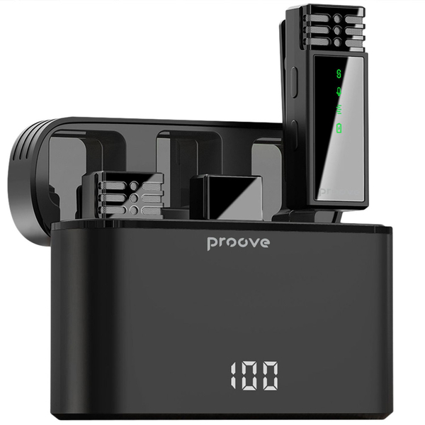 Бездротовий петличний мікрофон Proove Record Type-C Black, изображение 3