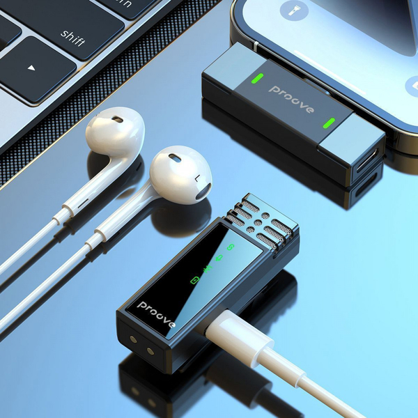 Бездротовий петличний мікрофон Proove Record Type-C Black, изображение 7