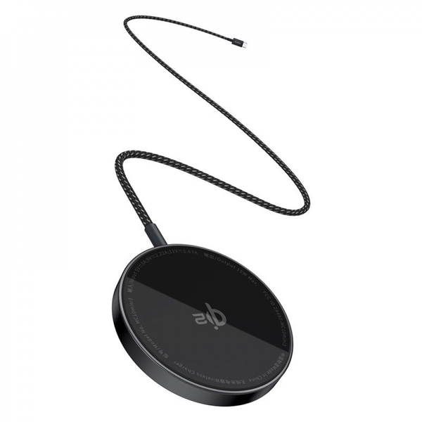 Бездротовий зарядний пристрій Baseus Simple Mini4 Air Magnetic Qi2 15W Black, зображення 3