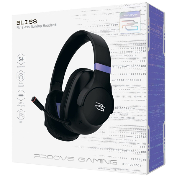 Бездротова ігрова гарнітура Proove Gaming Bliss (APP) Black, изображение 2