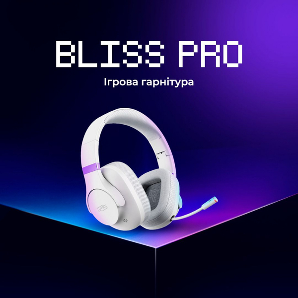 Бездротова ігрова гарнітура Proove Gaming Bliss Pro (APP) White, изображение 8