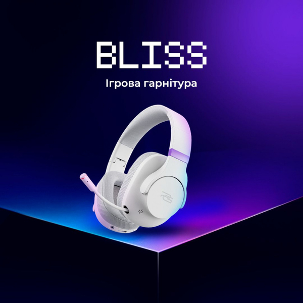 Бездротова ігрова гарнітура Proove Gaming Bliss (APP) White, изображение 9