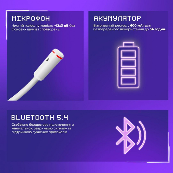 Бездротова ігрова гарнітура Proove Gaming Bliss (APP) Black, изображение 10
