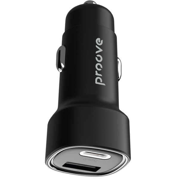 Автомобільний зарядний пристрій Proove Flash 48W (Type-C + USB) Black, изображение 4