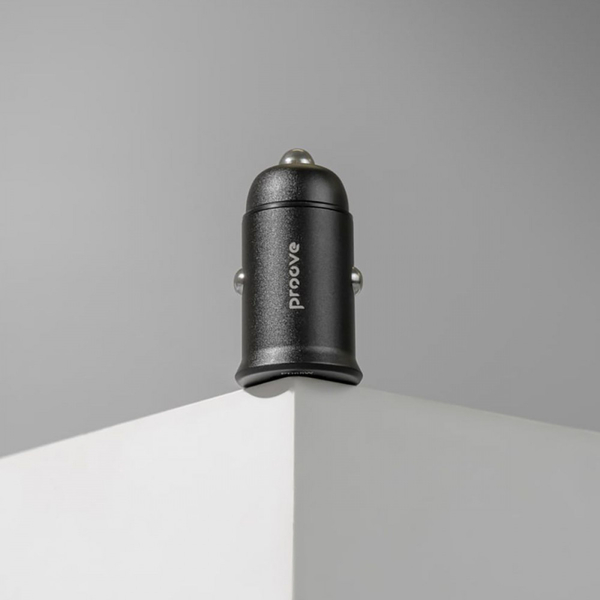 Автомобільний зарядний пристрій Proove Tiny Power 30W (Type-C + USB) Black, изображение 6