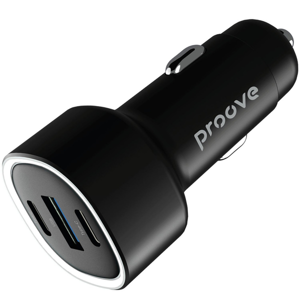 Автомобільний зарядний пристрій Proove Flash 60W (2Type-C + USB) Black, изображение 4