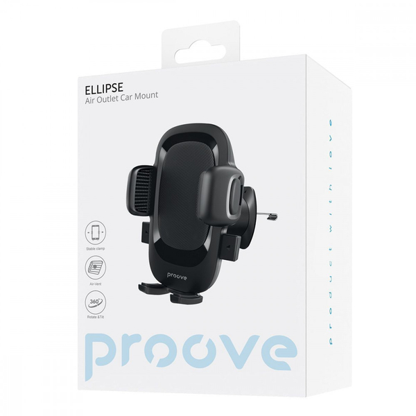 Автомобільний тримач Proove Ellipse Air Outlet Car Mount Black, зображення 2