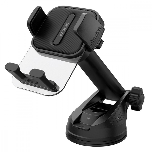 Автомобільний тримач Proove Crystal Clamp Suction Type Car Mount Black
