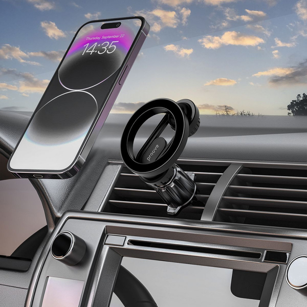 Автомобільний тримач Proove Stealth Magnetic Air Outlet Car Mount Magnetic Ring Black, изображение 7