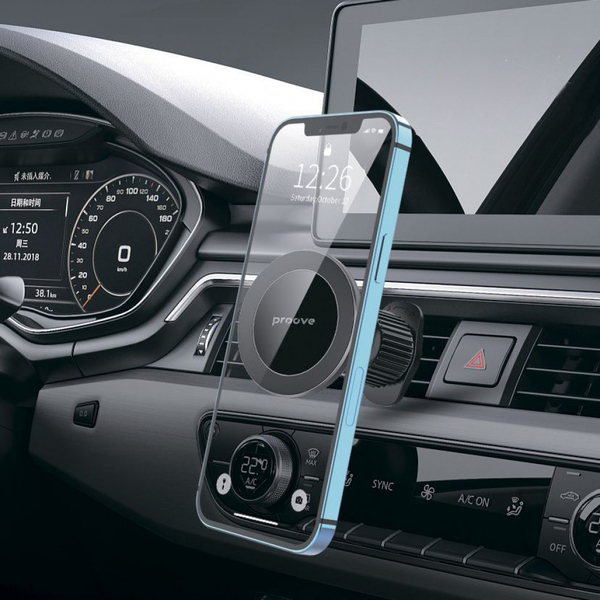 Автомобільний тримач Proove Ironside Air Outlet Car Mount Magnetic Ring Black, изображение 6