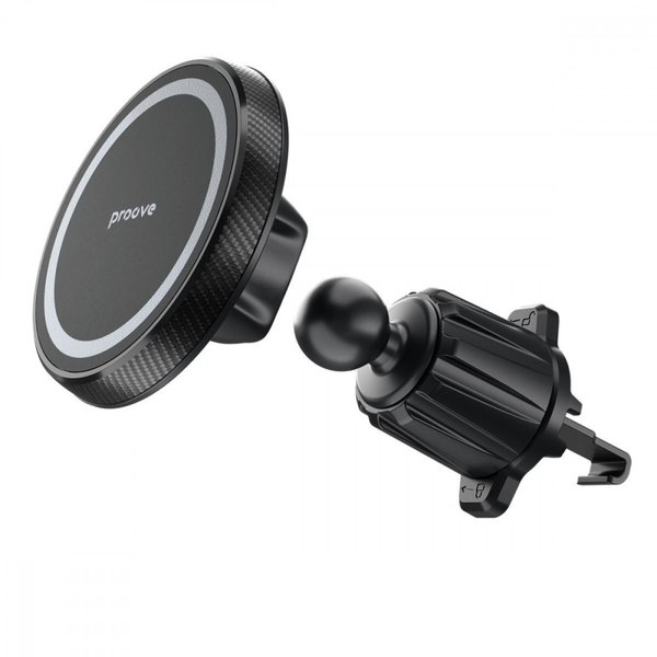 Автомобільний тримач Proove Carbon Magnetic Air Outlet Car Mount Magnetic Ring Black, зображення 5