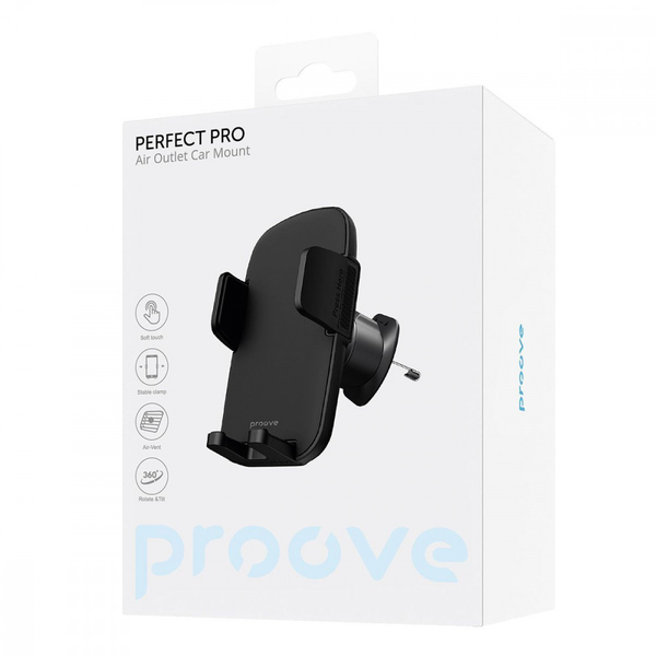 Автомобільний тримач Proove Perfect Pro Air Outlet Car Mount Black, изображение 2
