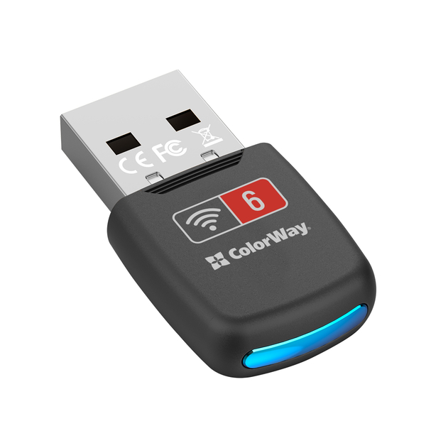 Адаптер ColorWay Wi-Fi 6 286 Мбіт/с (CW-AD-W1), изображение 3