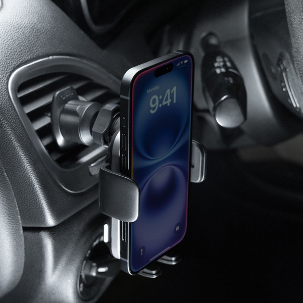 Автомобільний тримач з бездротовою зарядкою Proove Nitro Charge 15W Matte black, зображення 4