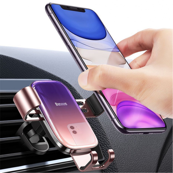 Автомобільний тримач Baseus Glaze Gravity Car Mount Black, зображення 6
