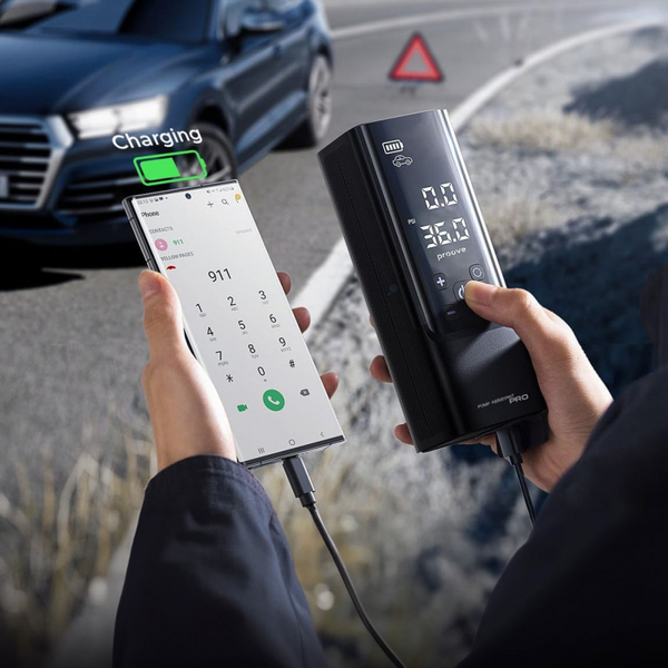 Автомобільний насос Proove Pump Assistant Pro 120W 7500mAh Black, изображение 3