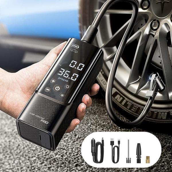 Автомобільний насос Proove Pump Assistant Pro 120W 7500mAh Black, изображение 4