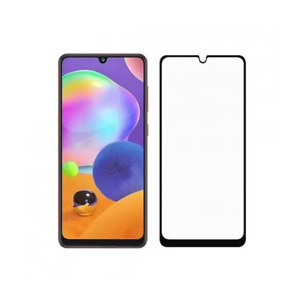 Защитное стекло Samsung Galaxy A31 A315F/A22/A32/M32/A33 Black Full Glue