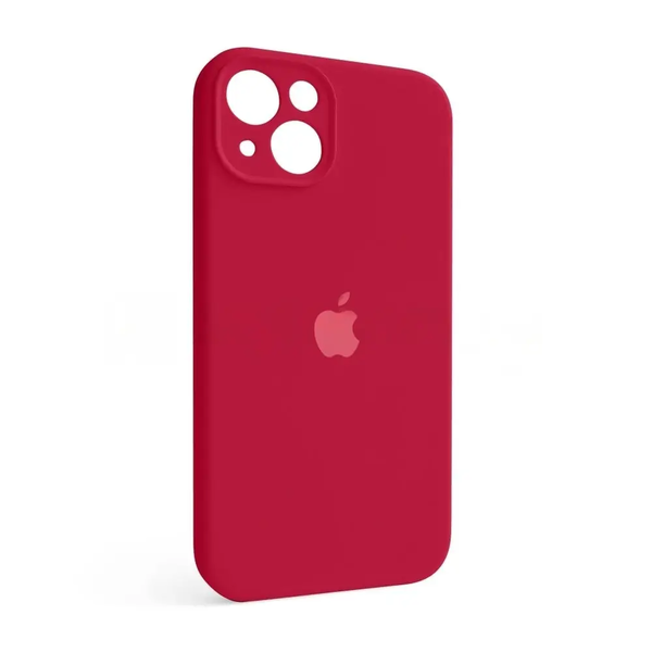 Чехол силиконовый  Full Cover Apple iPhone 13 Pomegranate закрытая камера