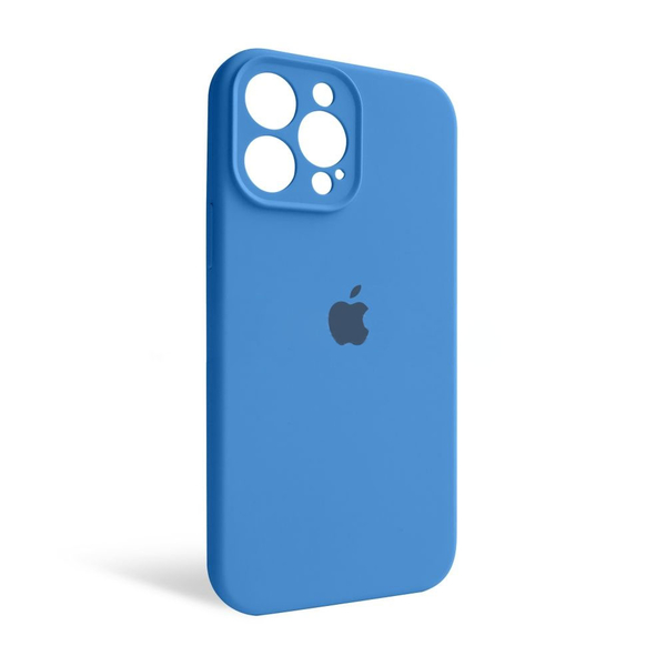 Чехол силиконовый Full Cover Apple iPhone 13 Pro Max Royal Blue закрытая камера