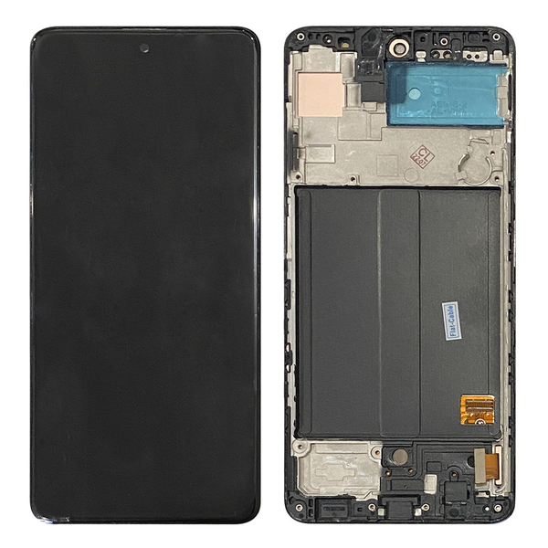 Дисплей Samsung A515F Galaxy A51, Black OLED (Big Glass) F