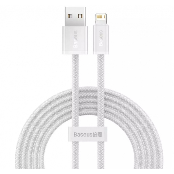 Кабель Baseus Dynamic Series Fast Charging Data Cable USB to iP 2.4A 1m White (CALD000402)