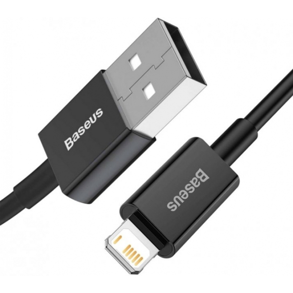 Кабель Baseus Superior Series Fast Charging Data Cable USB to iP 2.4A 1m Black (CALYS-A01)