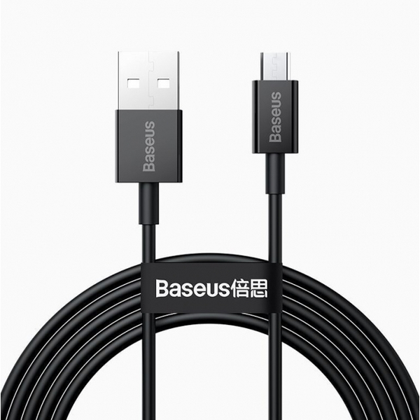 Кабель Baseus Superior Series Fast Charging Data Cable USB to Micro 2A 2m Black (CAMYS-A01)