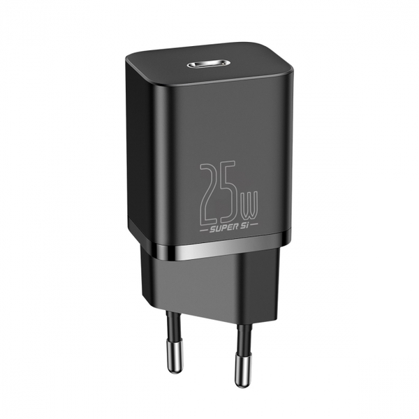 Сетевое зарядное устройство Baseus Super Si Quick Charger 1C 25W EU Black (CCSP020101)