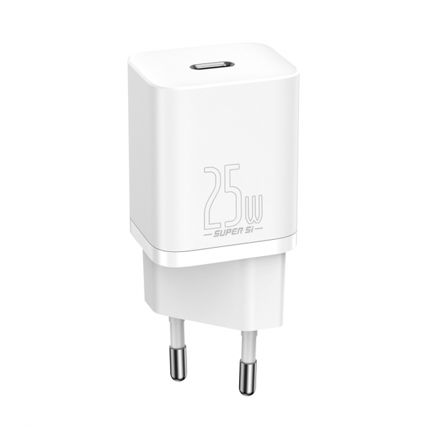 Сетевое зарядное устройство Baseus Super Si Quick Charger 1C 25W EU White (CCSP020102)