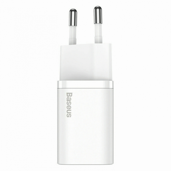 Мережевий зарядний пристрій Baseus Super Si Quick Charger 1C 20W EU Sets White (TZCCSUP-B02)