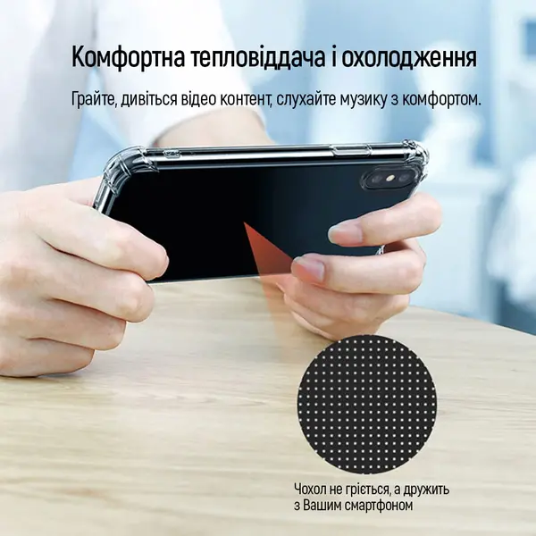 Чохол Colorway TPU AntiShock Xiaomi Poco F7, Clear (CW-CTASXPF7), зображення 5