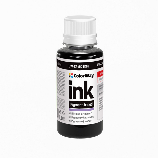 Чорнило ColorWay до Canon CW490 BK Pigment 100 ml (CW-CP490BK01)