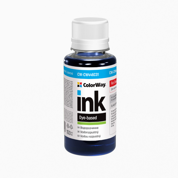 Чорнило ColorWay до Canon CW446 C Dye-based 100 ml (CW-CW446C01)