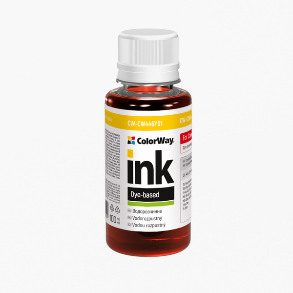 Чорнило ColorWay до Canon CW446 Y Dye-based 100 ml (CW-CW446Y01)